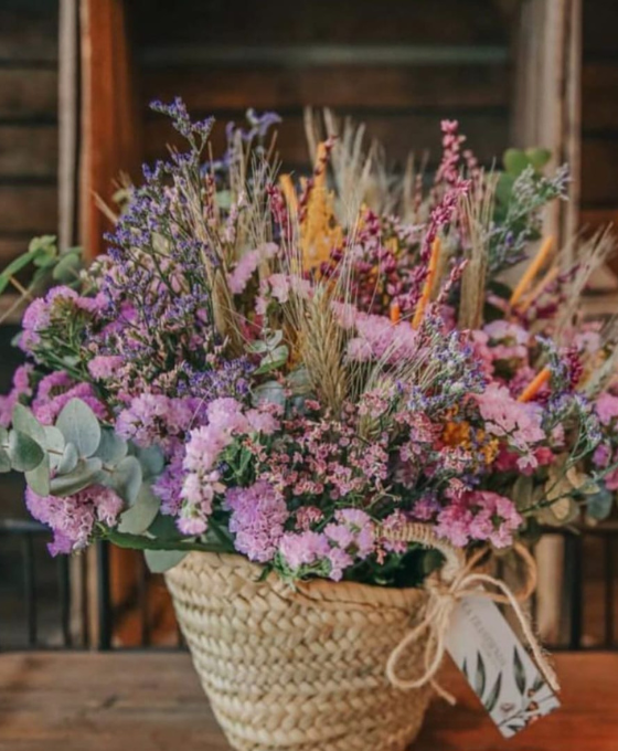 Capazo Flores Secas